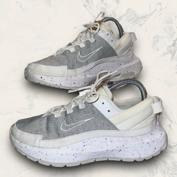 Nike Crater Remixa White Photon Dust Athletic Casual Shoe Sneaker Women’s Size 8 - Picture 1 of 8